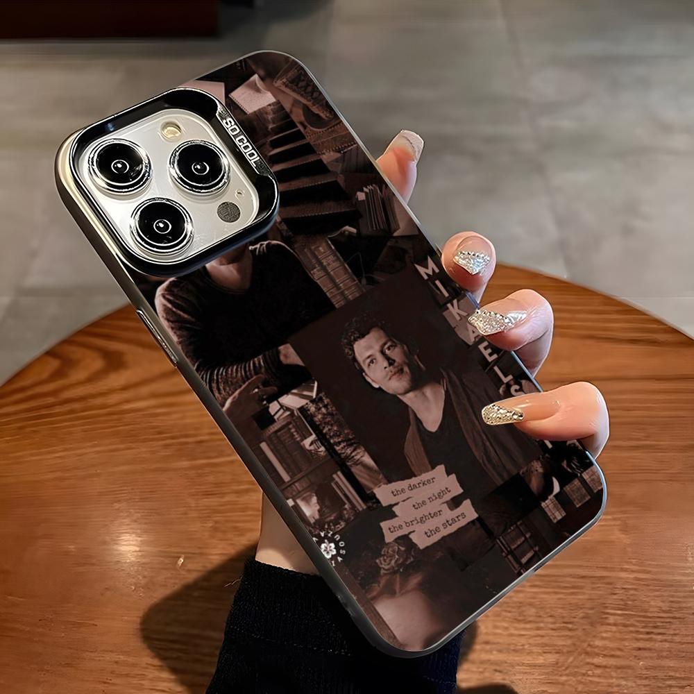 

Клаус Майклсон Дневники Вампира Чехол для Телефона Для Для IPhone 16 Pro Max 15 Pro 14 12 13 X XS Max XR 11 Цветной Серебристый Чехол iphone7 or 8