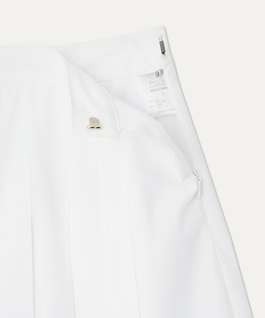 MAYOL Pleated Skirt_White