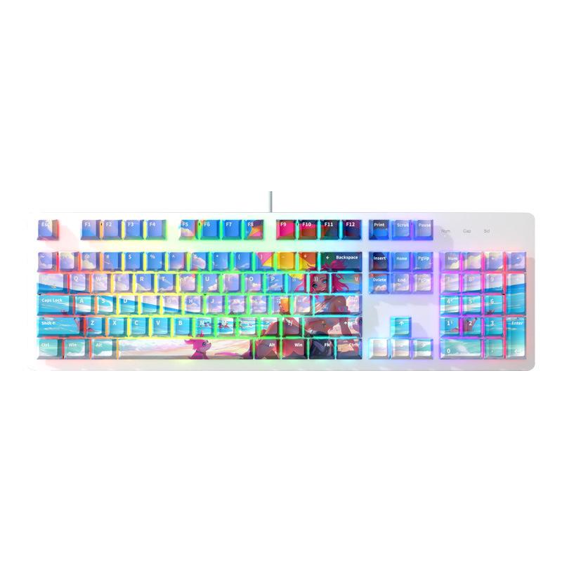 Silent Blue Switch Gaming Mechanical Keyboard - High-Performance Esports & Office Use, Stylish, Cost-Effective