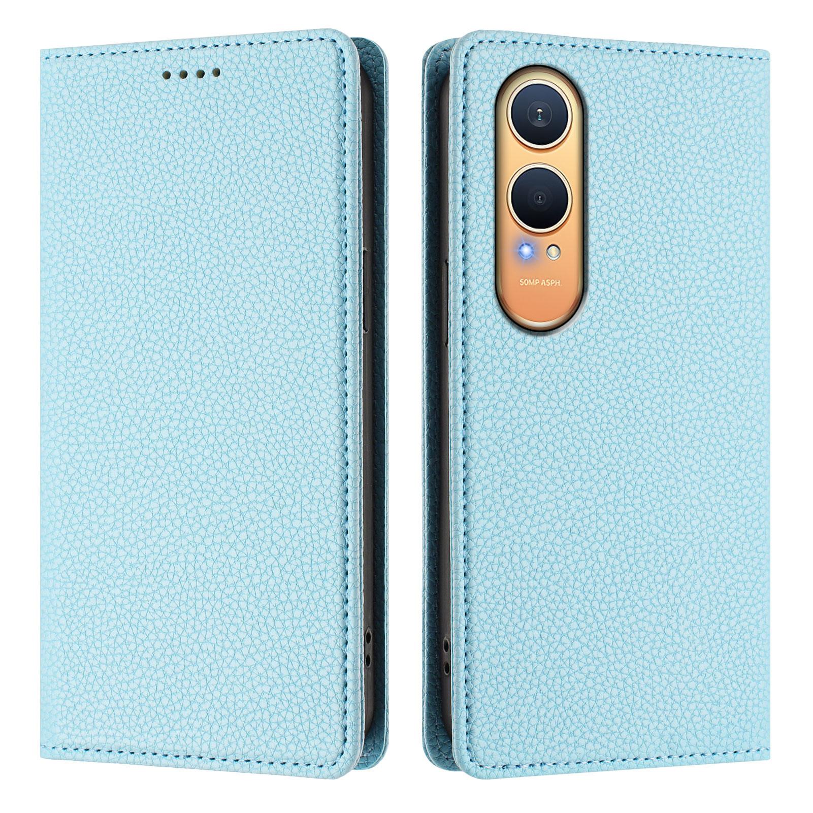 

For OnePlus Nord CE4 Lite 5G Wallet Case RFID Blocking Litchi Texture Leather Mobile Cover H