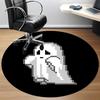 1pc Ghost Spirit Office Round Area Rug,  Mat Suitable For Office, Under Office Chairs Bedroom Living Room Home Decor, Room Deco