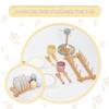 UMU Kinderspiel-Geschirrset, Holz-Kinderküchen-Geschirrset, 33-teiliges Set, Montiert, Montessori-Stil für Jungen und Mädchen, Perfekt für Pr