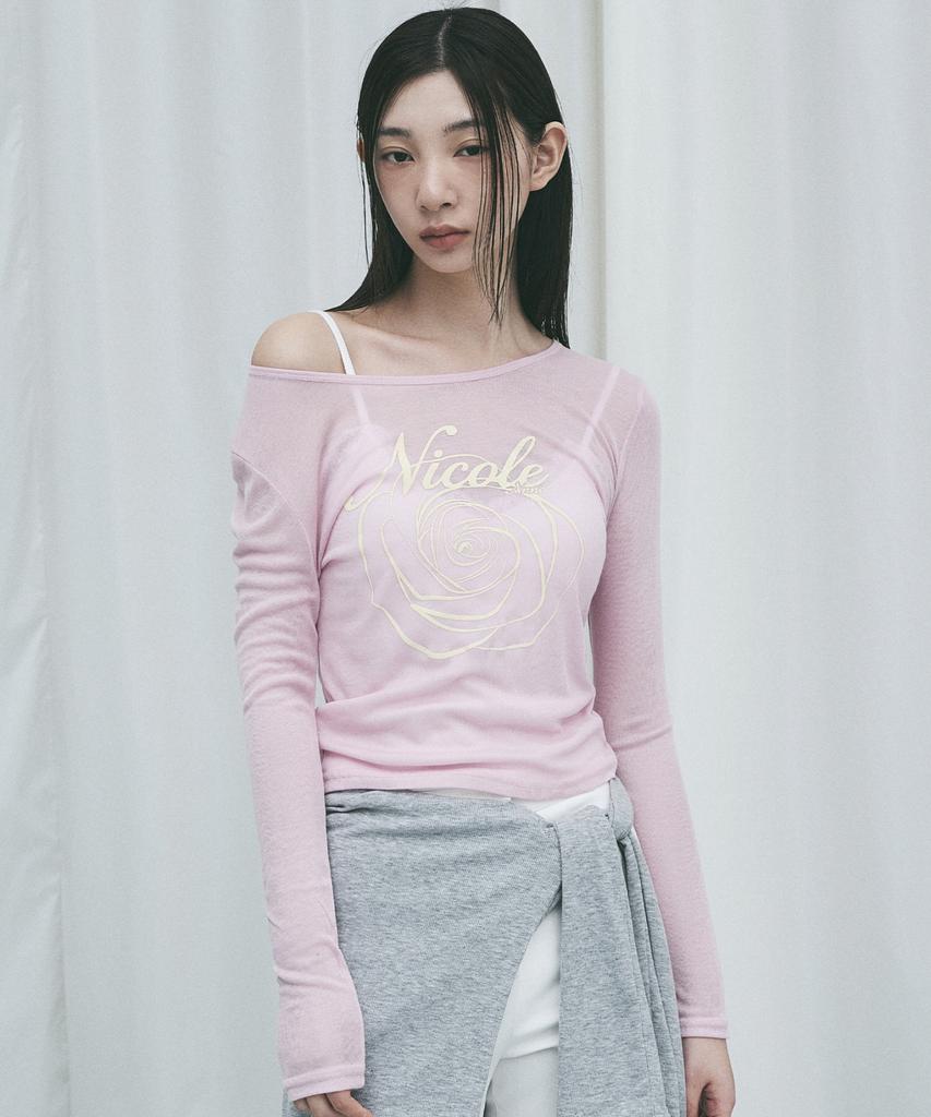 Nigaennikol Nicole Rose Long Sleeve Top_Pink