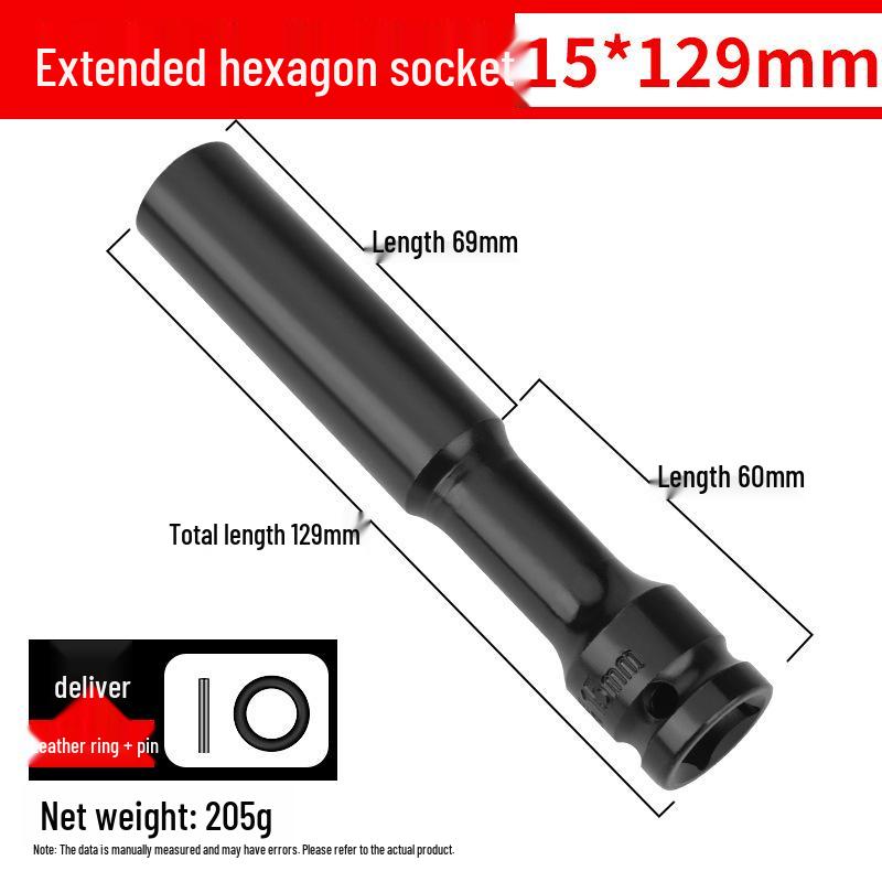 Ultra-Thin Long Thin-Wall Impact Socket Wrench for Motorcycle & Electric Vehicle Repair