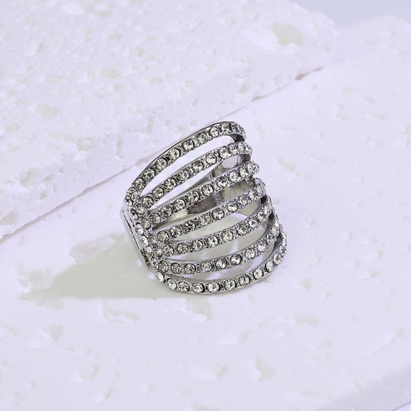 

Женская брошь-зажим для шарфа с бриллиантами, многокруговая - Европейский и американский модный аксессуар