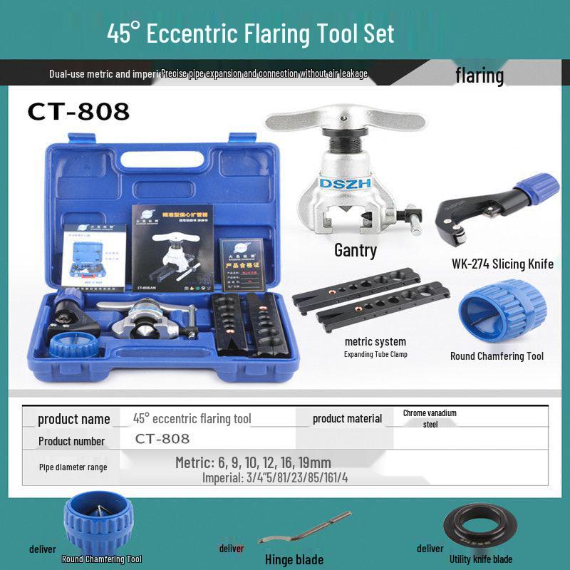 

Great Sage WK-806FT Precision Eccentric Pliers & Copper Pipe Expander - Flaring Tool for AC & Refrigeration
