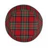 Strand Tartan Clan Stewart Rutete Svart Rød Rute Bøttehatt Stil Unisex Solhatt Panama Hatt Sammenleggbar Fiske Fiskerhatt