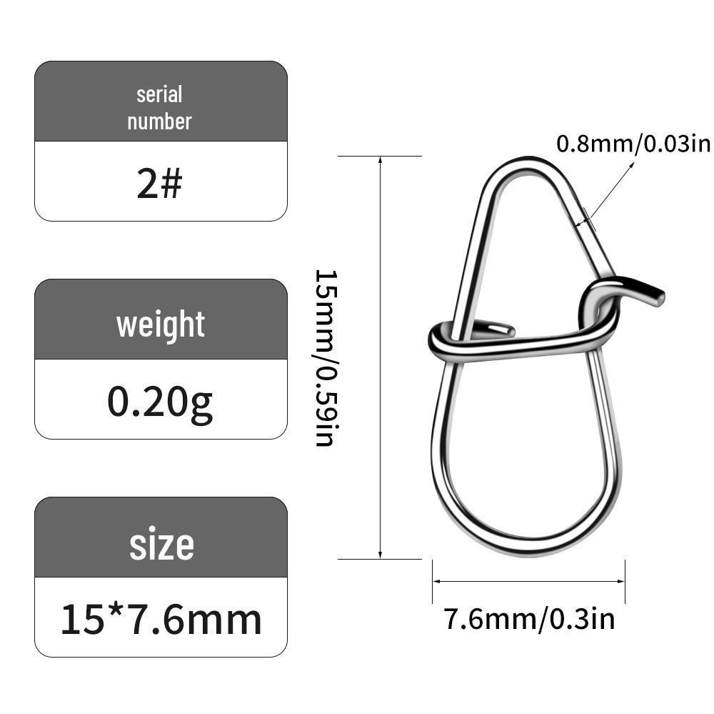 Gourd Lure: Enhanced Stainless Steel Snap Hook Connector