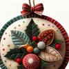 Christmas Felt Crafts Project Sewing Decoration Reusable Christmas Felt Patch Kit For Embroidery Decorating Holiday Halloween