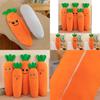 Charming Carrot Plush Pillow Snuggly Cuddle Doll Adorable Soft Bed Plushie