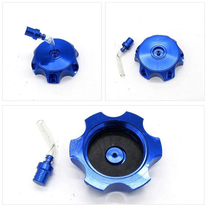 Fuel Gas Tank Cap Aluminum Alloy CNC Gas Fuel Tank Cap Cover 48.5mm for 125 140 150 160 CC Pit Dirt Motor Bike