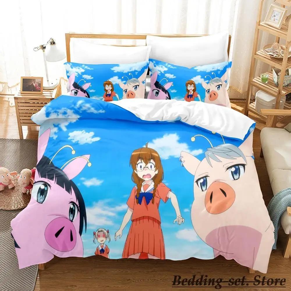 4 persone mentono ciascuna Set da letto Singolo Gemello Matrimoniale Queen King Size Set per letto Aldult Bambino Camera da letto Set Copripiumino Anime
