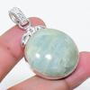 Natural Aquamarine Gemstone 925 Sterling Silver Jewelry Pendant 1.77" AP-16080