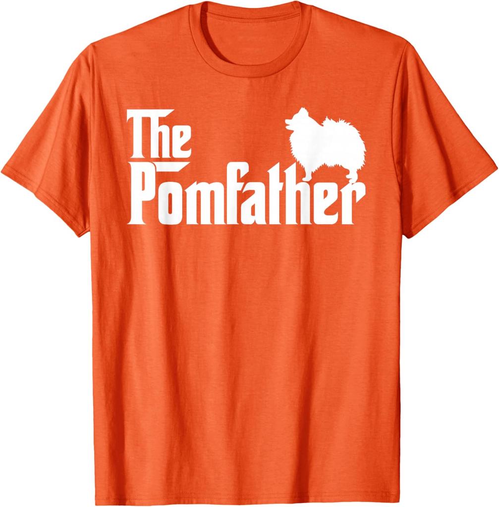 The Pomfather Pomeranian Dog Lover Mens Graphic Tee Short Sleeve Cotton Casual TShirt