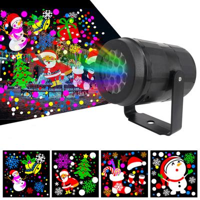 Xmas Light Projector with 16 Pattern Slide LED Projection Lamp for Xmas Party Projector Lights