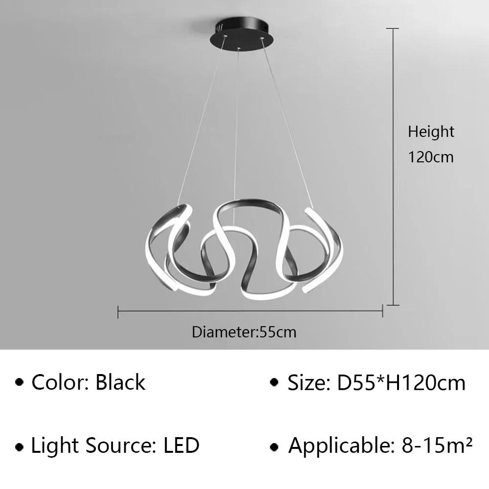 Modern LED Pendant Lights For Living Dining Room Table Hotel Bedroom Ceiling Chandelier Indoor Home Decoration Lighting Fixture