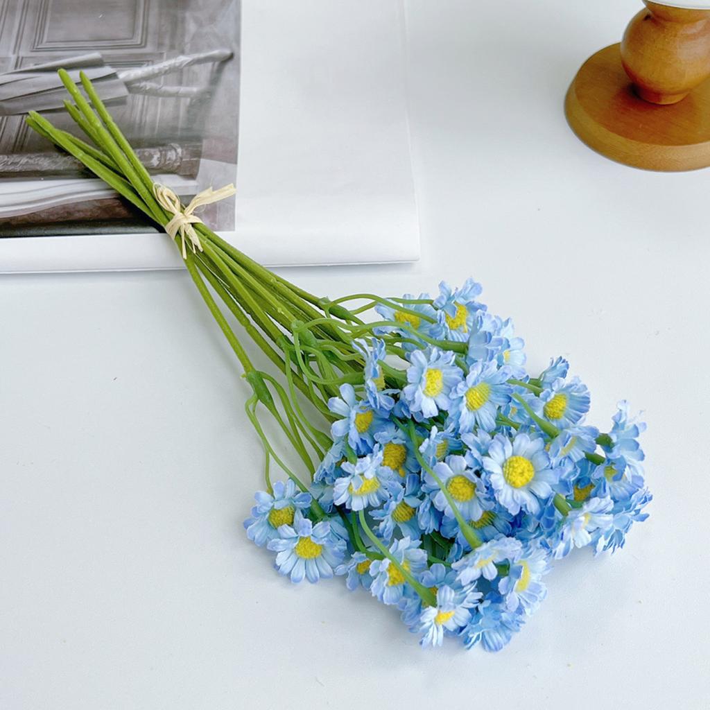 Yousheng Künstlicher Kamillenstrauß Falsche Kamillenblüten Wiederverwendbare Künstliche Kamillenblüten für Vase Heim Hochzeit Geburtstagsfeier Dekoration