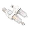 Air Filter Regulator Lubricator Combo G1/4in Inlet Outlet Pneumatic Tool Air Pressure Regulator Water Oil Separator