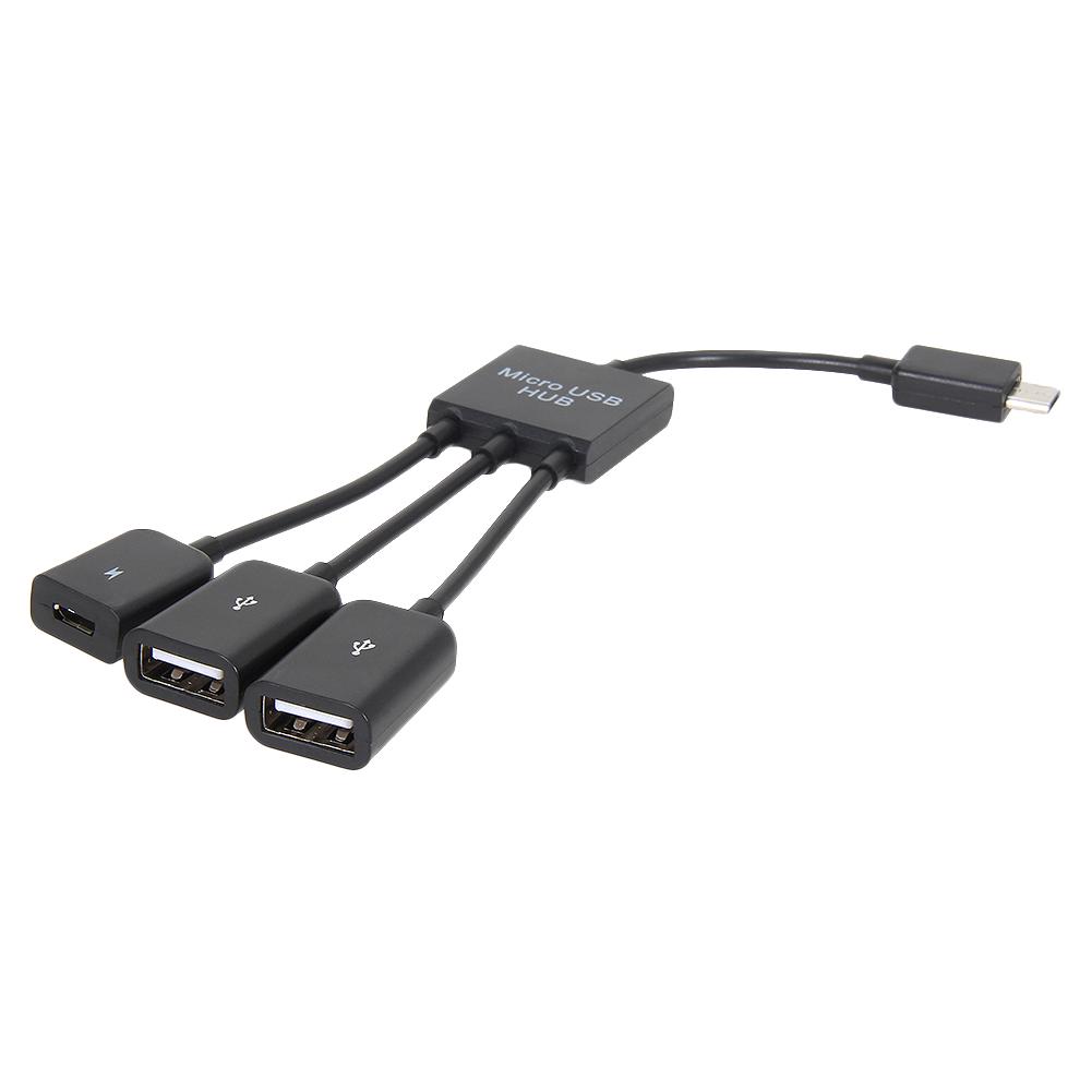 3 in 1 Micro USB HUB Micro-USB Adapter Converter Micro USB 2.0 Power Charging Host OTG Hub for Android Tablet Mouse Keyboard China Mainland