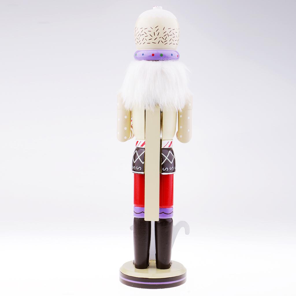 Nutcracker Wooden Santa Claus Toys Ornaments Holiday Decoration for Kids Chidren Gifts