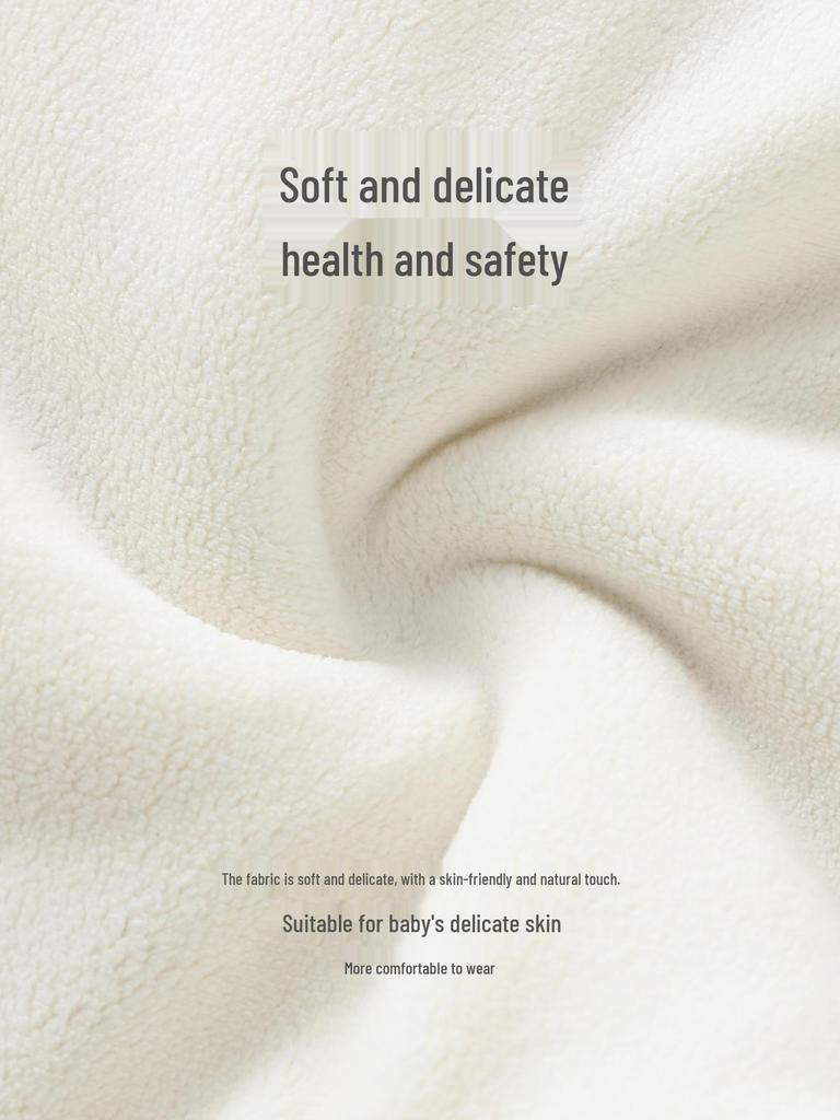 DUUDUU 2025 Unisex Toddler Fleece-Lined Hoodie: Korean Style One-Piece for Warmth