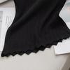 Elegantes Damen-Strickoberteil mit Rundhalsausschnitt, schmale Passform