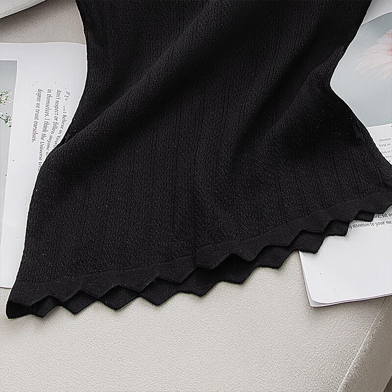 Elegantes Damen-Strickoberteil mit Rundhalsausschnitt, schmale Passform