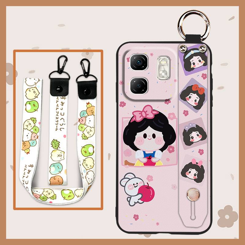 Shockproof Fashion Design Phone Case For infinix Hot50i/Smart9/X6531/X6532 Durable Anti-knock Lanyard Cartoon Protective