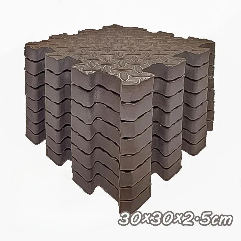 6Pcs 2.5cm Thickening Baby Interactive Game Carpet Anti-slip and Shockproof Living Room and Bedroom Mat Children's Room Carpet