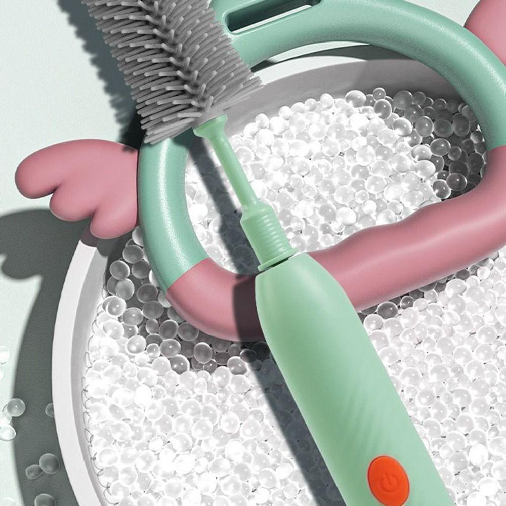 Silicone Electric Bottle Brush Flexible Brushes Cleaning Brush Set Bottle Brush Feeding Bottle