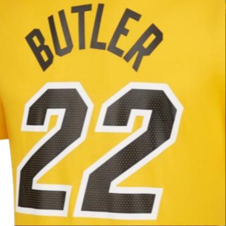 Nike Miami Heat 2020-21 Earned Edition T-shirt 'Jimmy Butler 22' Men's DQ1571-739