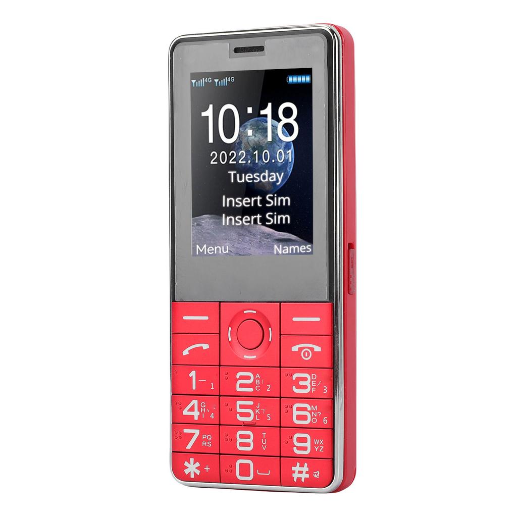 Unlocked Cell Phone 2G Dual SIM Big Key Basic Phone with 2.4 Inch Color Screen SOS Emergency Call Loud Speaker