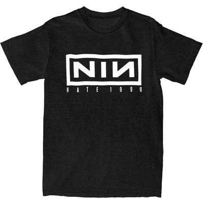 Nine Inch Nails Hate 1990 T-Shirt Hippie Men Women T-Shirts Short-Sleeved Vintage Tops Summer  O-Neck Plus Size 3XL Tees