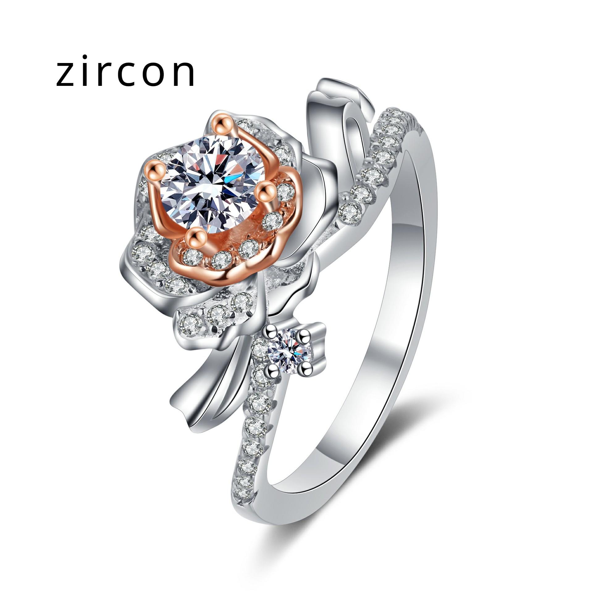 

Кольцо из стерлингового серебра 925 пробы для женщин, цвет розового золота, покрытие белым золотом, 50 очков, кольцо с муассанитом, обручальное кольцо, предложение, кольцо, подарок для подруги 9