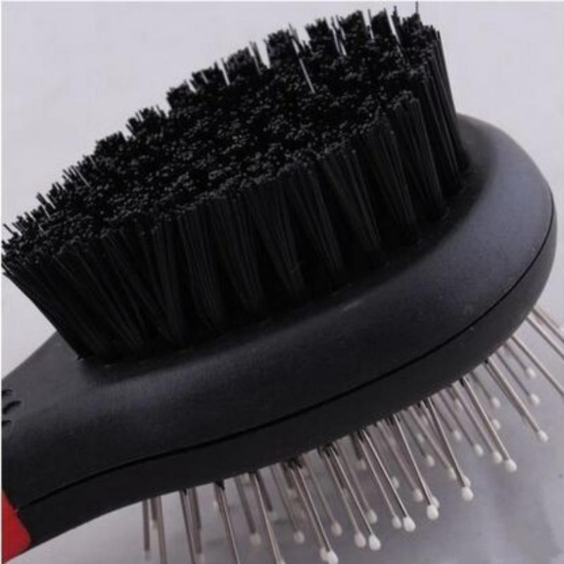 Double-Sided Pet Dog Bathing Brush 1PC Needle Comb Durable Plastic Massage Beauty Bristle Brush Floating Hair Grooming Tool