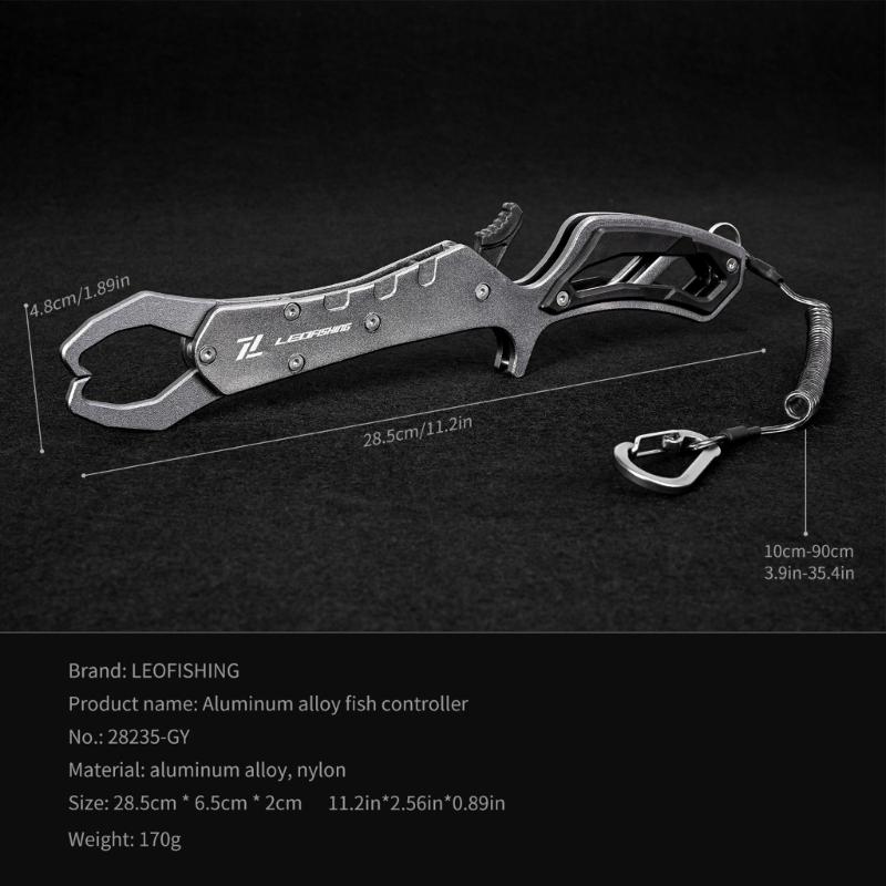 Lightweight Fish Lip Grabber Aluminum Alloy Fish Control Floating Fish Lip Grabber Fishing Tool Tackle for Fisherman