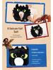 Universal Studios "How to Train Your Dragon" Toothless Plush Keychain - Night Fury Toy Ornament Pillow