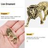 Lion Ornament Miniatures Figurines Craft Desk Decoration Display Handmade