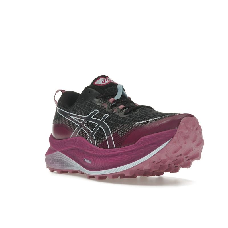 Asics  Trabuco Max 3 Black Dark Fuchsia Women Sneakers Light-Blue 1012B606-001
