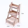 Miniature Wooden Flower Stand Dollhouse Garden Ornaments