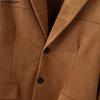 INCERUN Autumn Men Notched Lapel Long Sleeve Suede Blazer Casual Loose Coats