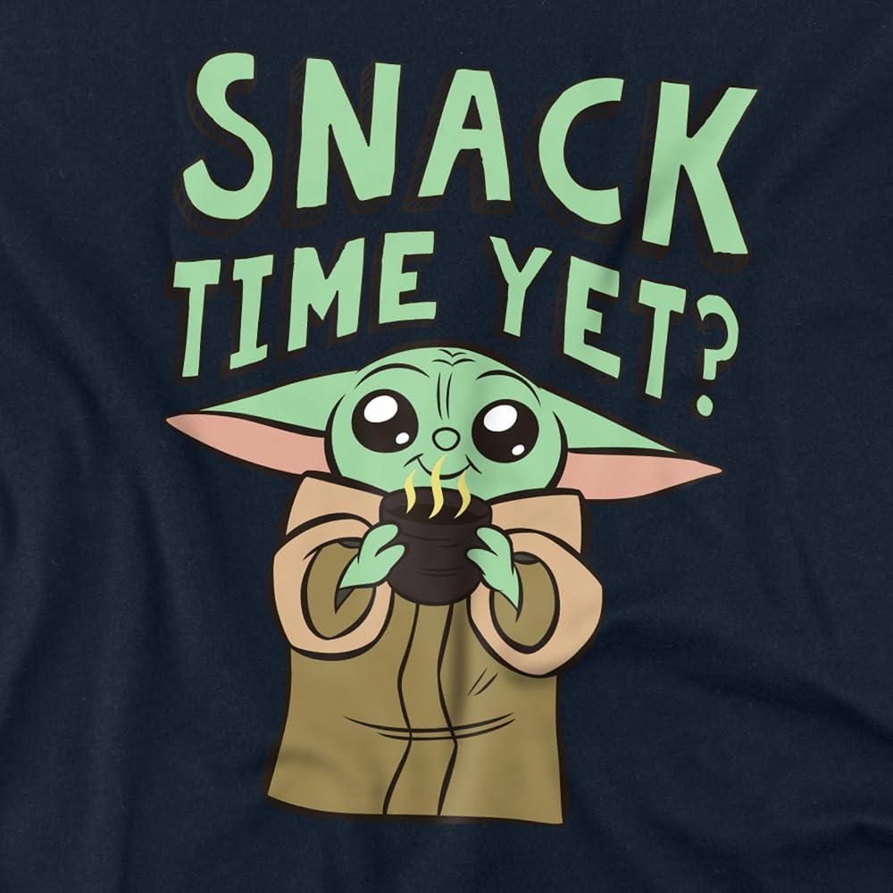Star Wars: The Mandalorian Mens Snack Time Grogu T-Shirt