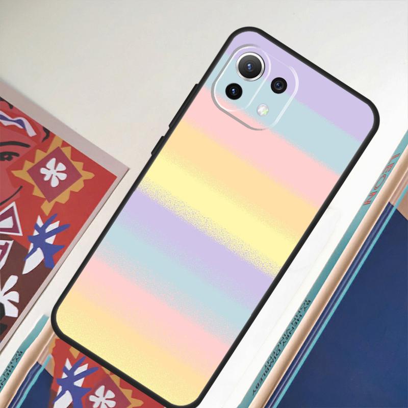 Colorful Rainbow Stripe For Xiaomi 11T 12T 13 Pro 12 11 Lite Phone Case For POCO F5 X5 Pro F4 X4 GT F3 M5 X3 Pro