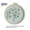 Sewing Tool 1 Embroidery Flax Adorable Wide Stitch Kit Set Starter Application Cotton Floral Plant