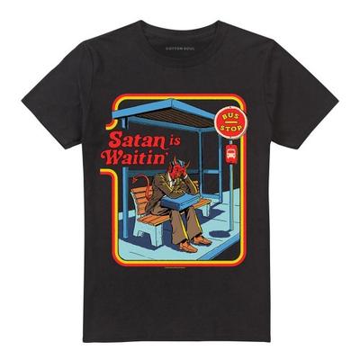 Steven Rhodes Unisex Adult Satan Is WaitinÂ´ T-Shirt