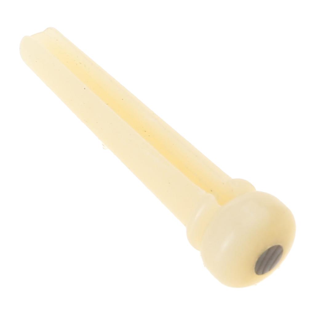 1 Stück Kunststoff Gitarrenbrückenstift Saitenstift Ersatz Gitarrenbrückenstift für 6- und 12-saitige Akustikgitarren