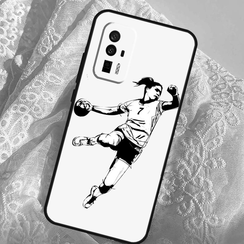 

Handball Sport Case For Xiaomi 14T 11T 12T 13T Pro 13 14 Ultra POCO X6 Pro M6 X3 X5 M5s F3 F5 F6 Cover POCO F6 Pro