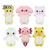 DIY Drawing Stuffed Doll Glow in The Dark Animal Toy with Light Pen, Luminous Fox Rabbit Kids Plush Bear Penguin Doll, Painting Glowing Plushie