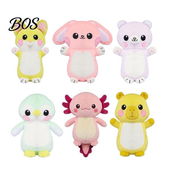 DIY Drawing Stuffed Doll Glow in The Dark Animal Toy with Light Pen, Luminous Fox Rabbit Kids Plush Bear Penguin Doll, Painting Glowing Plushie