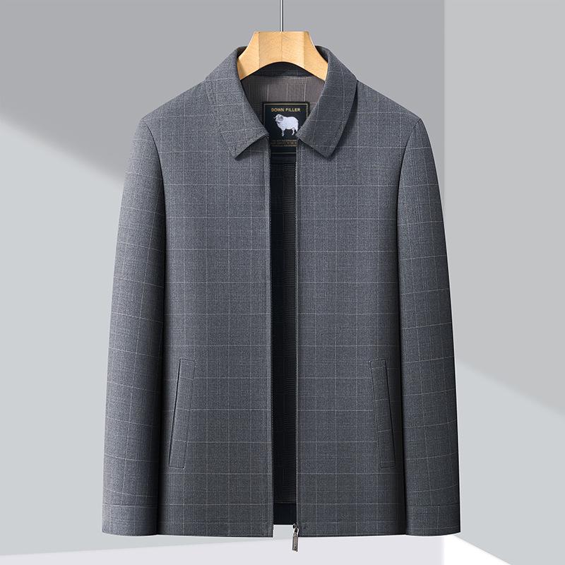 2026 Men's Wool Jacket: Spring/Autumn Casual Business Wear for Middle-aged Dads